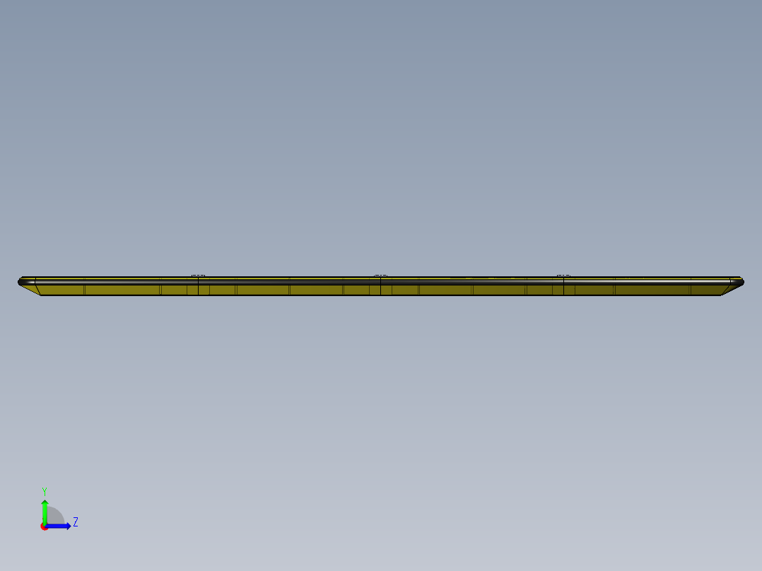 带有联轴器的4片桨板左视图