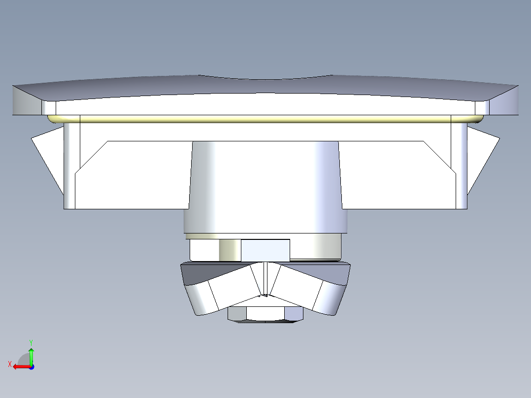 快速门锁后视图