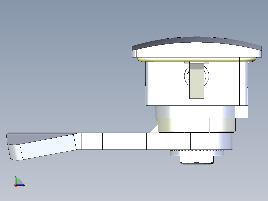 快速门锁左视图