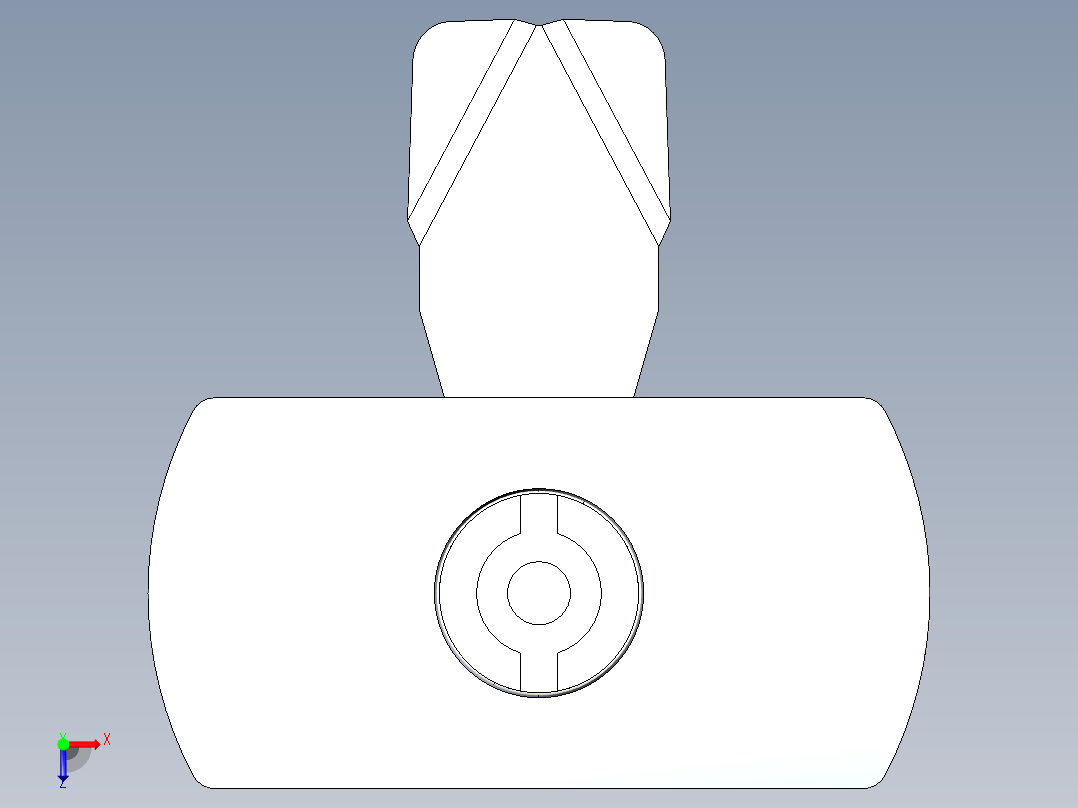 快速门锁俯视图