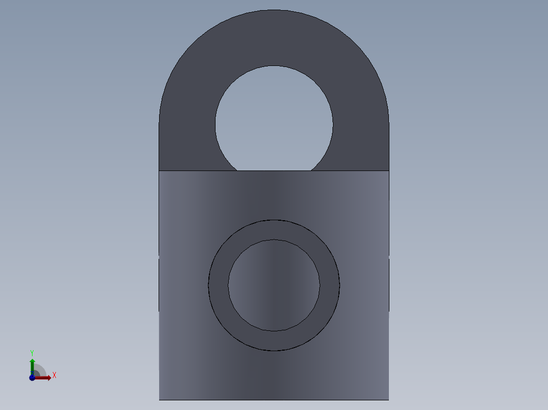 机械零件图4前视图