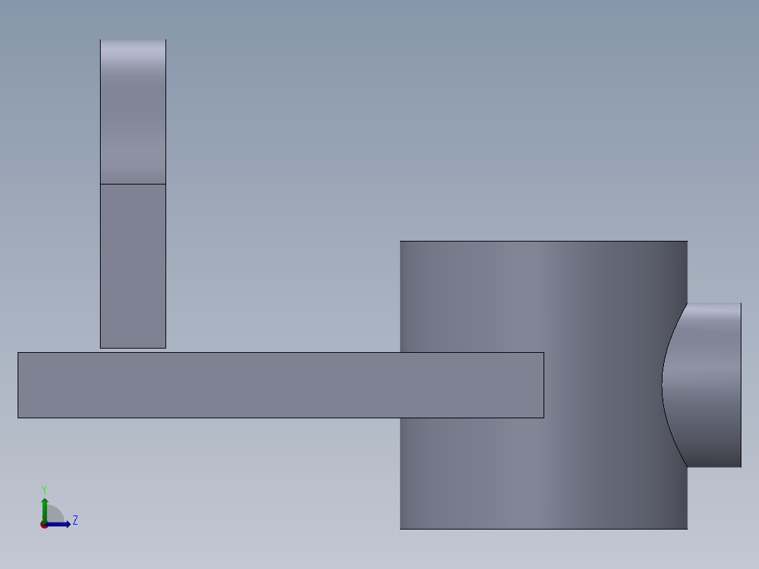 机械零件图4左视图
