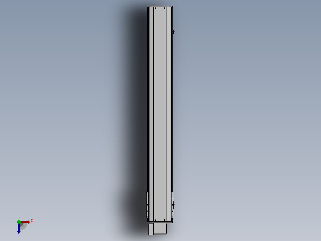 精密模组MT220-L150-1500-LD-M75-C4俯视图
