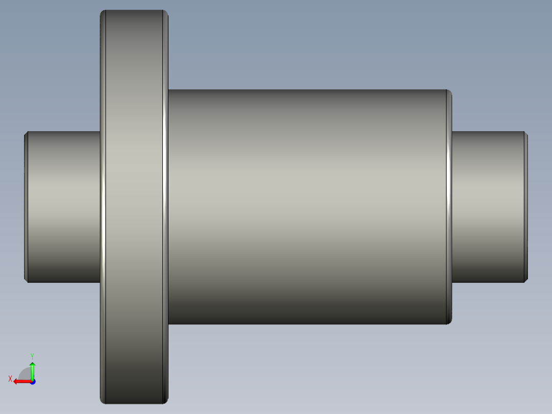 山云日尚SYS滚珠丝杠SFI4010.stp后视图