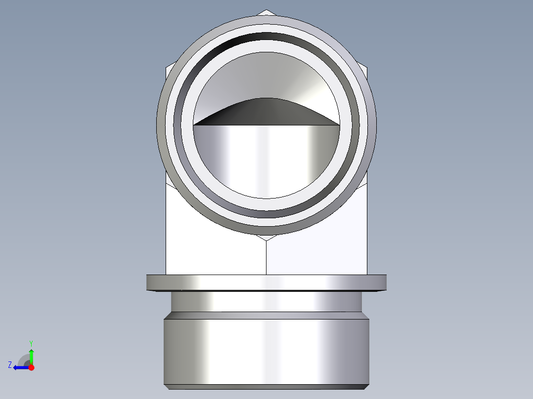 卡套式工业通用硬管接头EO_Male_stud_elbow_WE35LM71X右视图