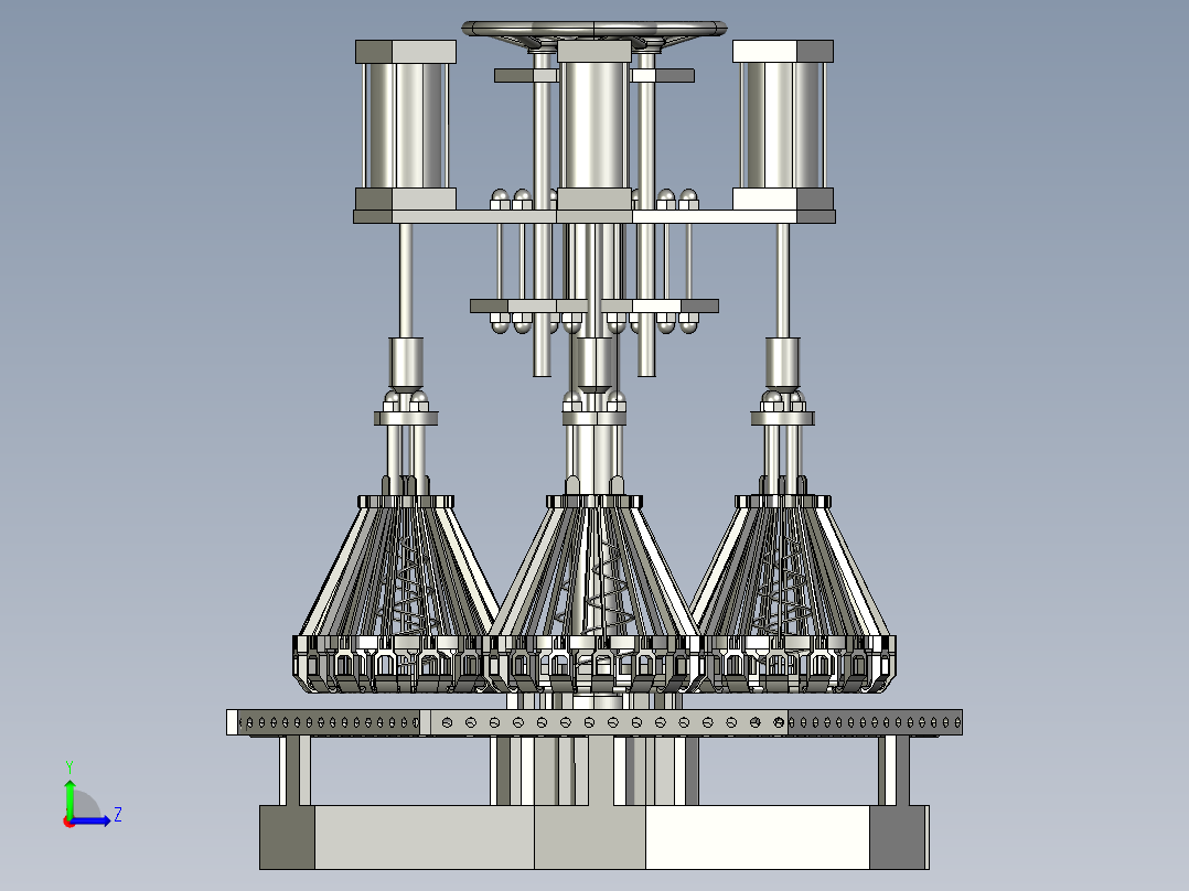 气动夹罗盘设备左视图