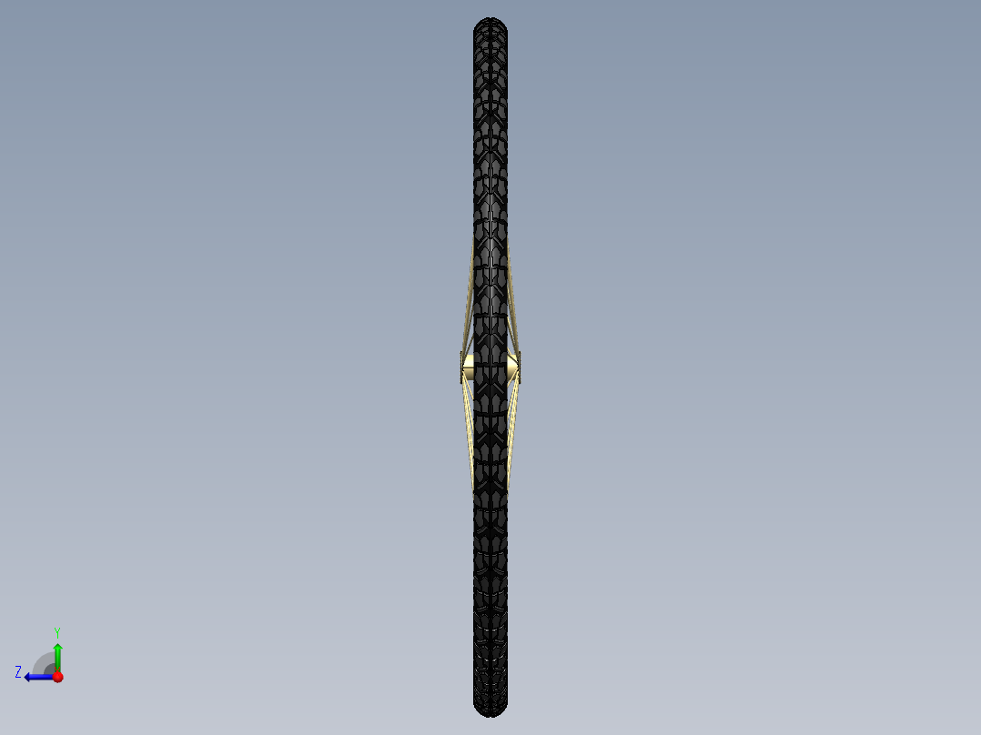 带轮圈的自行车轮胎右视图