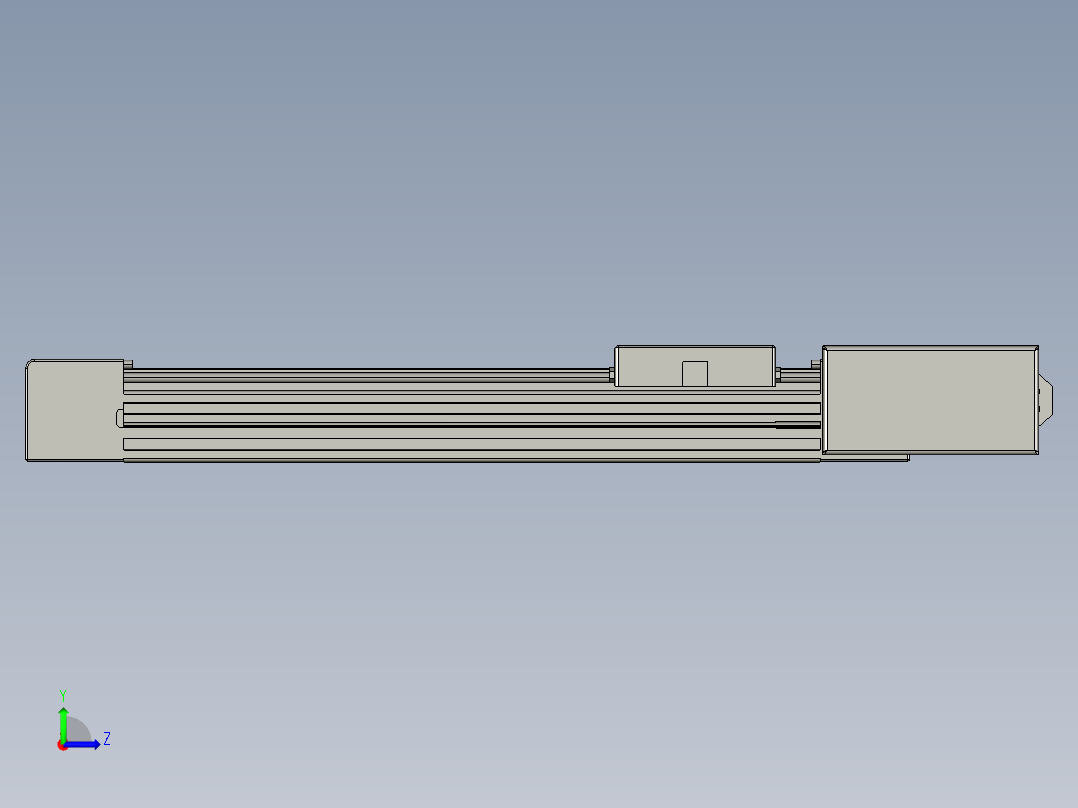 威洛博直线电机模组EB4-L40-S250-BR-57-MS3左视图