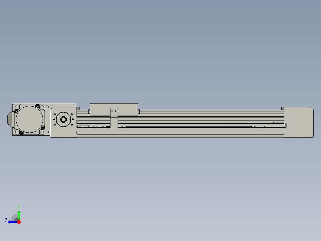 威洛博直线电机模组EB4-L40-S250-BR-57-MS3右视图