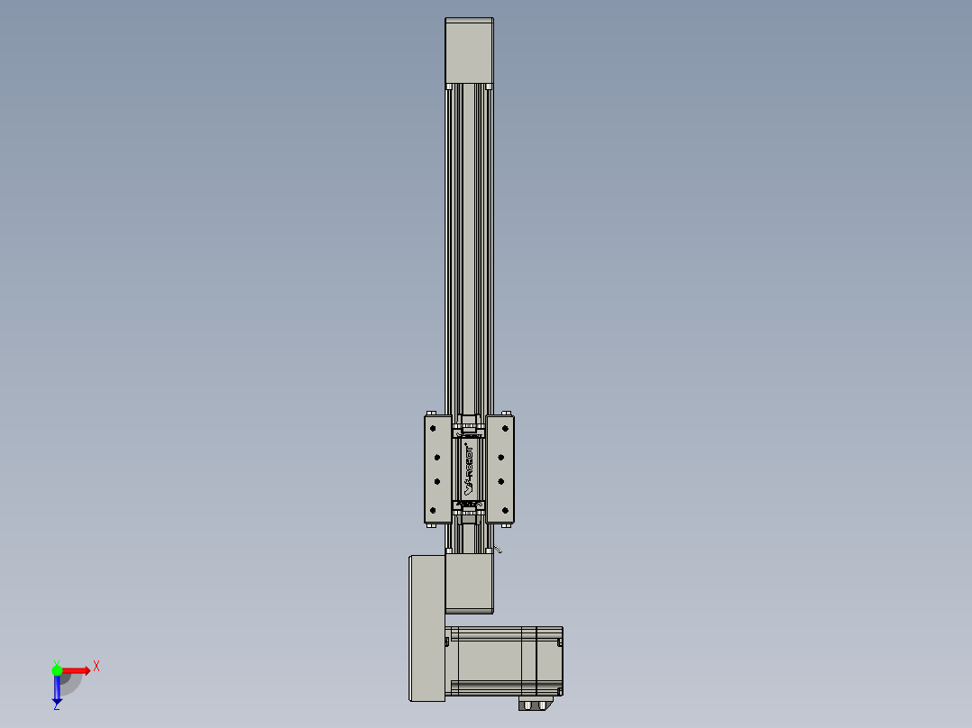 威洛博直线电机模组EB4-L40-S250-BR-57-MS3俯视图