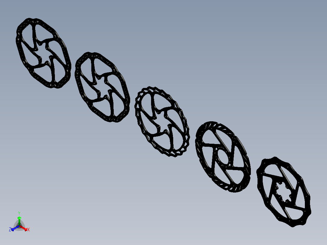 制动器 (6)正等轴测图