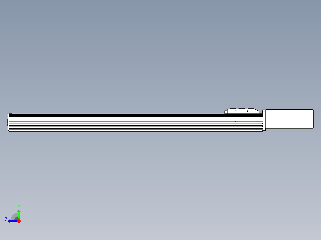 同步带全封闭直线模组TPA-HCB-85D-90-L700-ML-Y-P20-N3右视图
