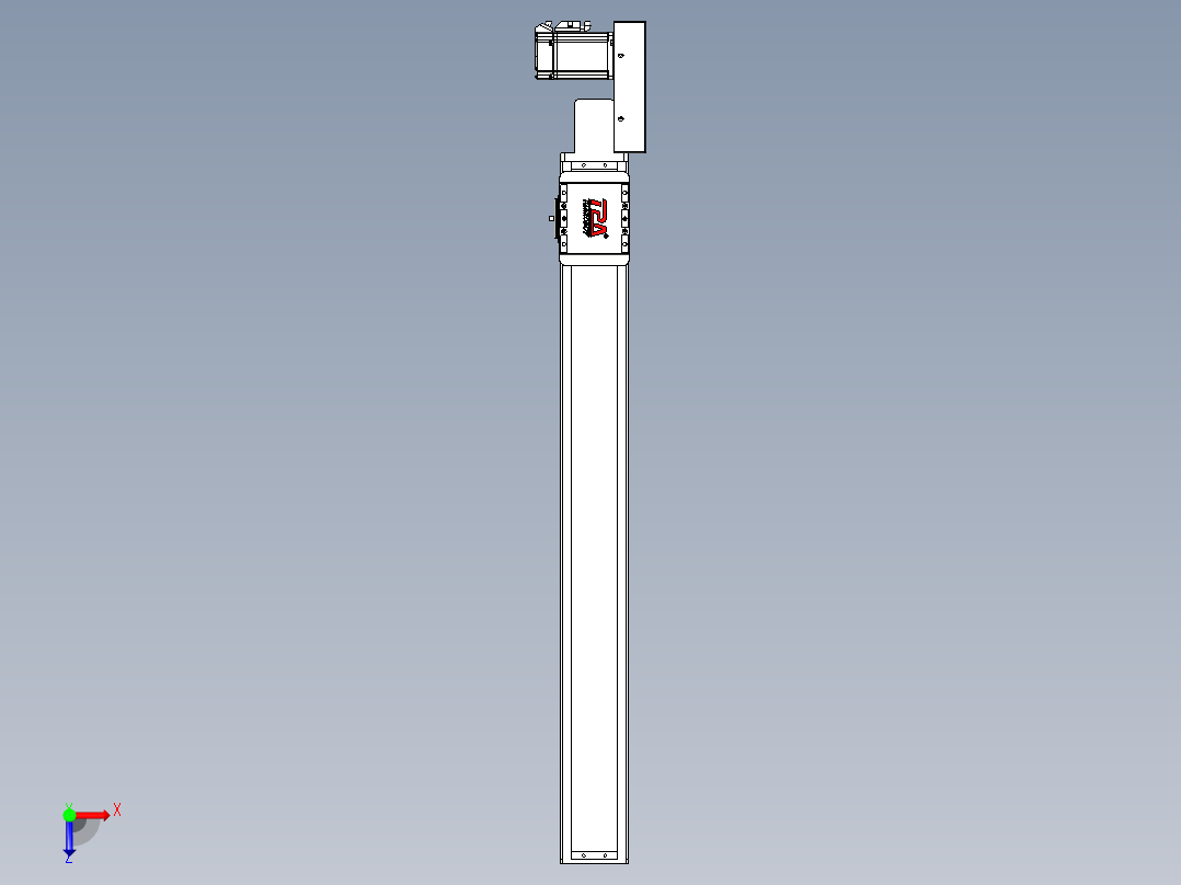同步带全封闭直线模组TPA-HCB-85D-90-L700-ML-Y-P20-N3俯视图