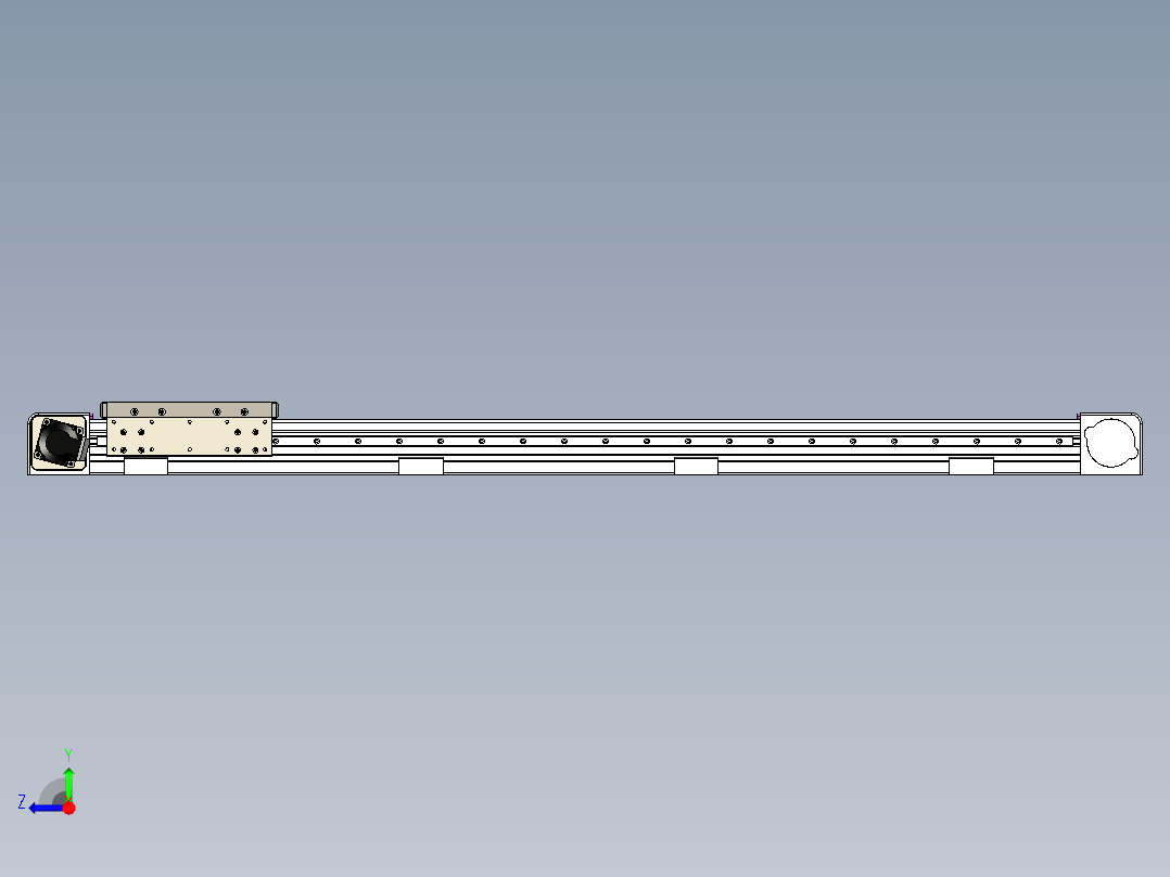 同步带滑台-欧规B8H-L176-S1150-L-ZP40-D3-N5右视图
