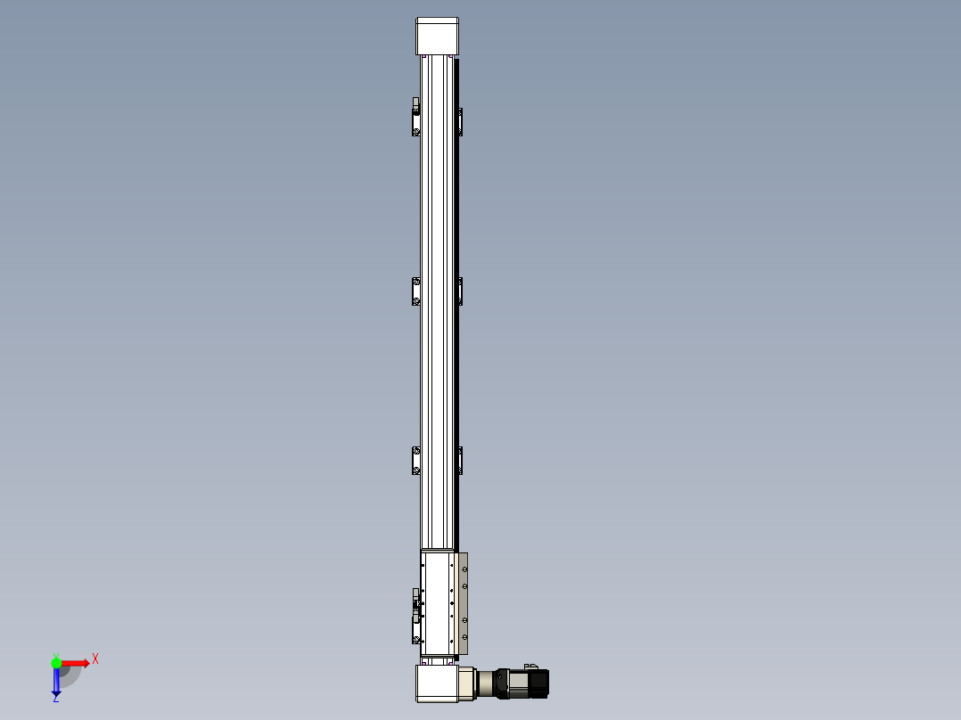同步带滑台-欧规B8H-L176-S1150-L-ZP40-D3-N5俯视图