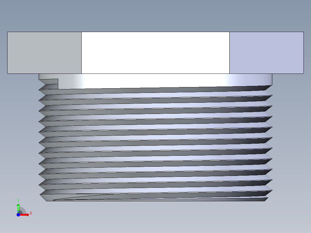 CPVC管件22-Sch80_Plug_MPT_9850-015_1.5in前视图