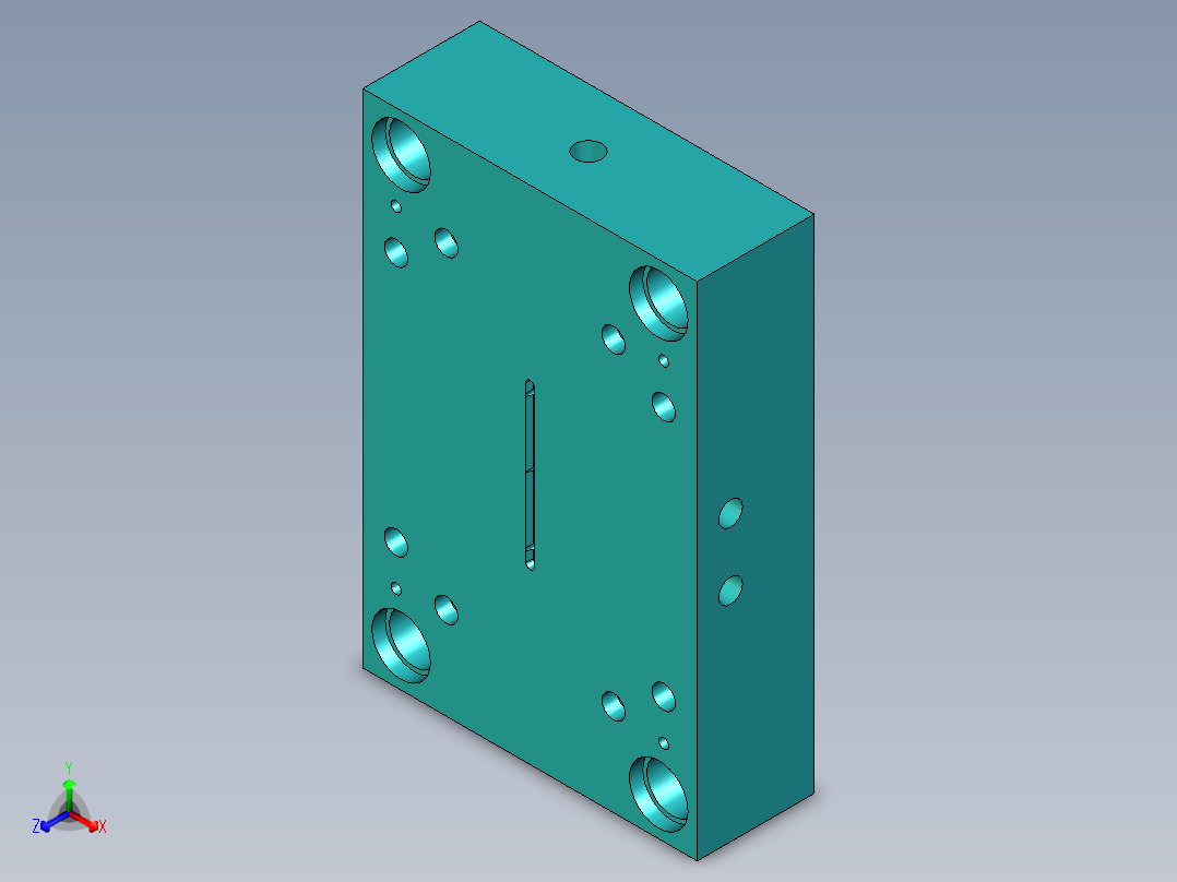 阻尼盘塑料模具设计（二维+三维+说明书）正等轴测图