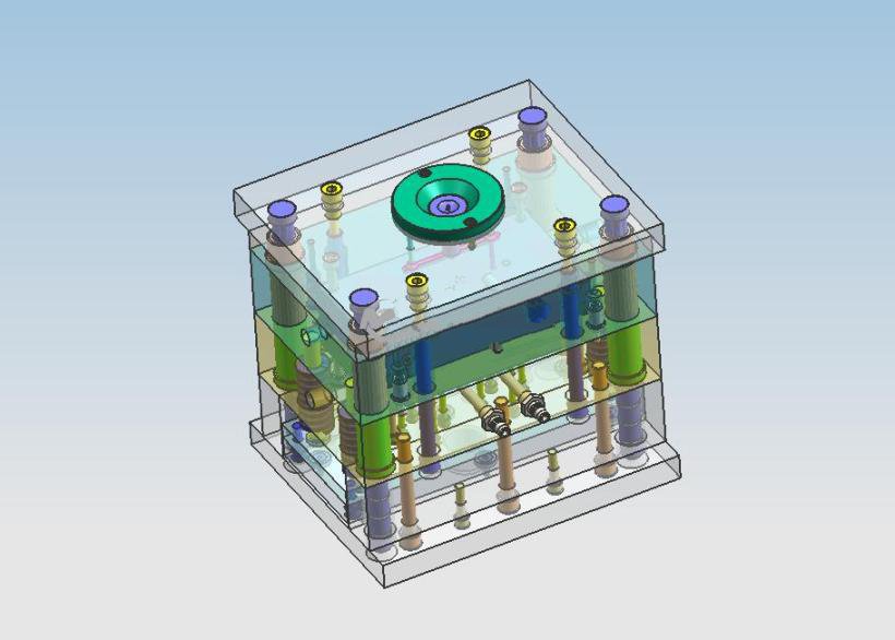 阻尼盘塑料模具设计（二维+三维+说明书）