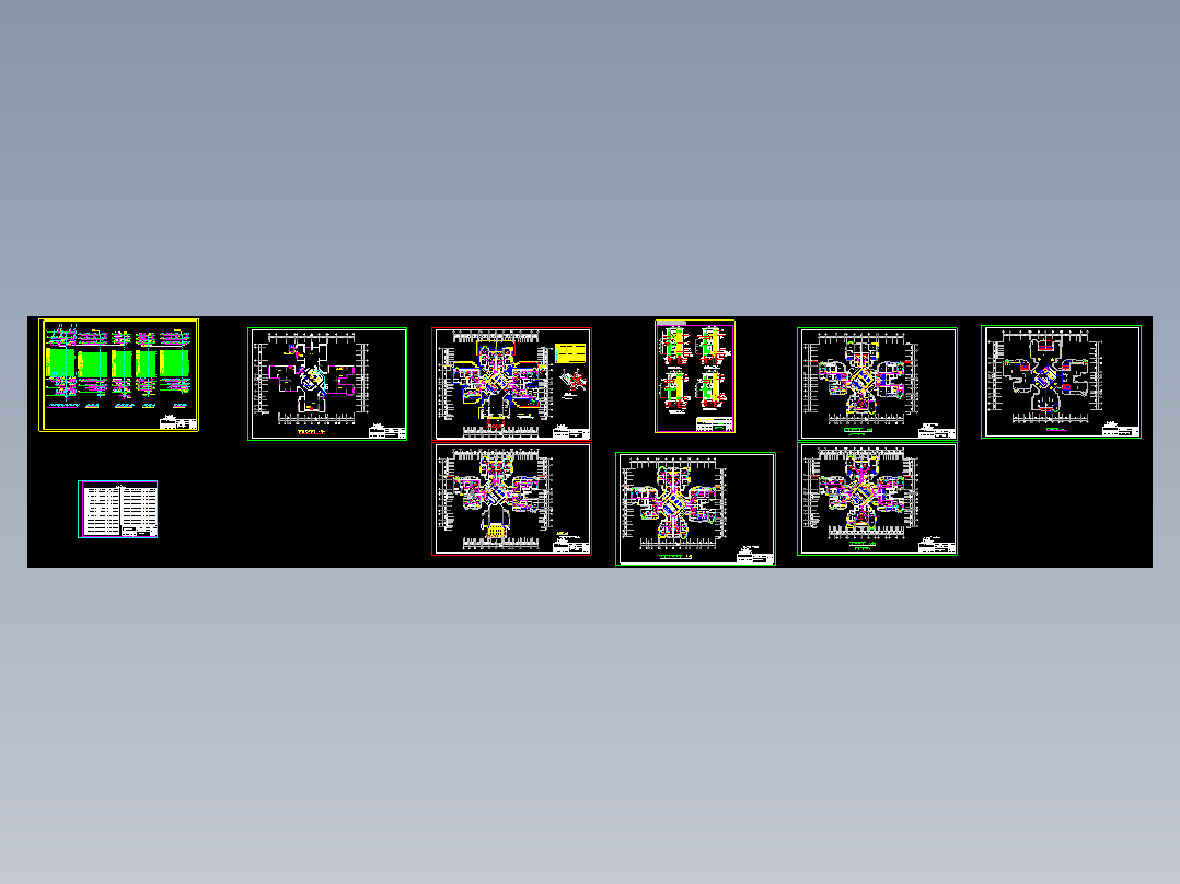 高层住宅楼的电气照明施工图