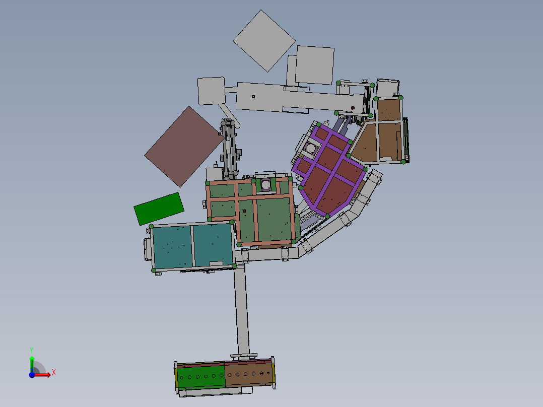 马达定子绝缘块插入机sw18可编辑前视图