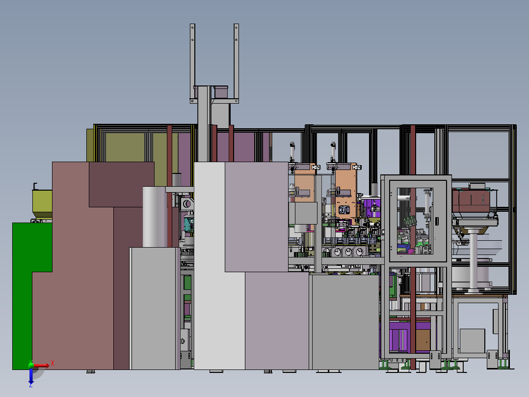 马达定子绝缘块插入机sw18可编辑俯视图