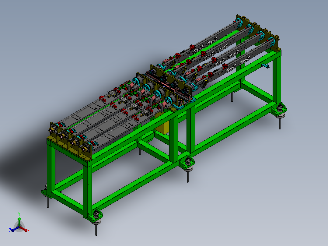 自动旋转烧烤机器sw18可编辑正等轴测图