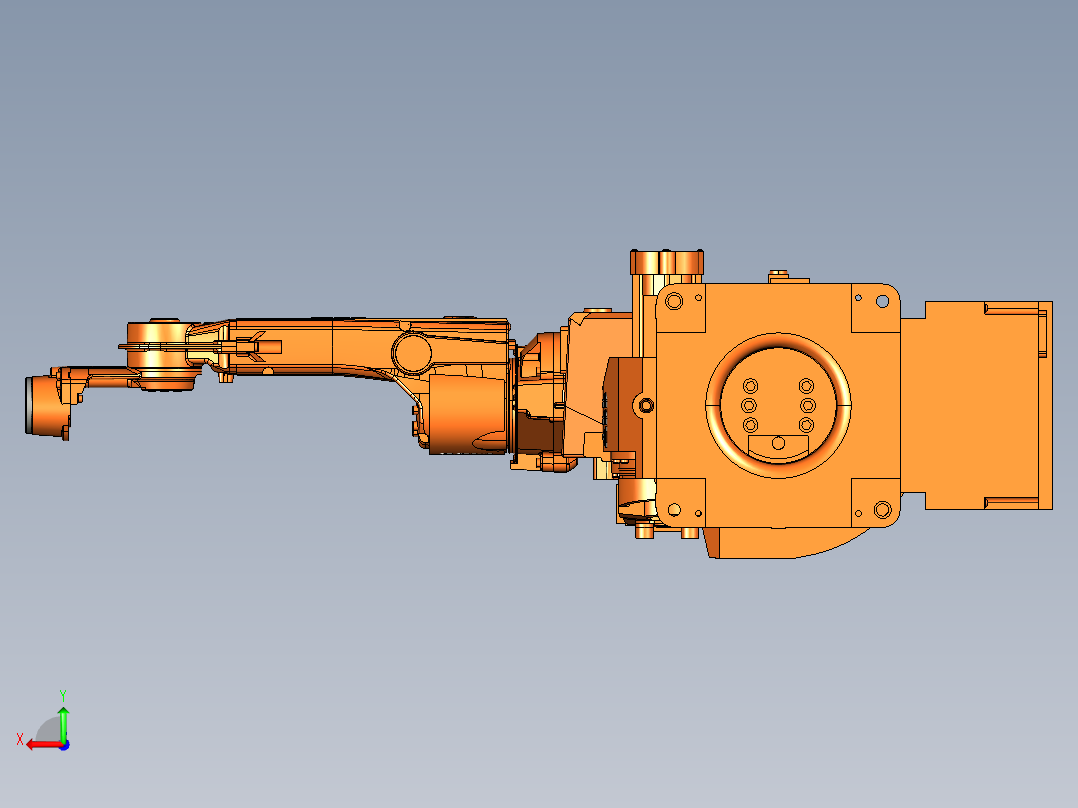 ABB IRB 1520ID IRC5 CATIA STP后视图