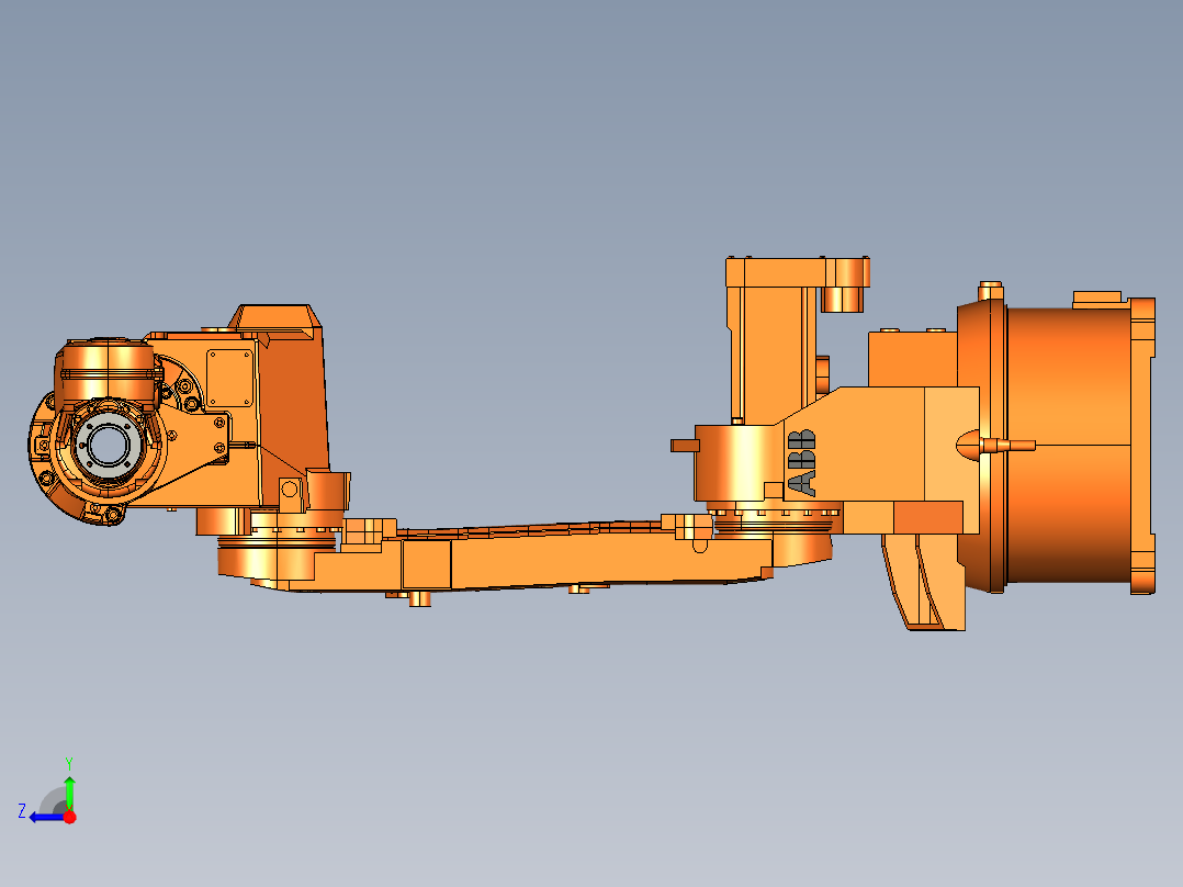 ABB IRB 1520ID IRC5 CATIA STP右视图