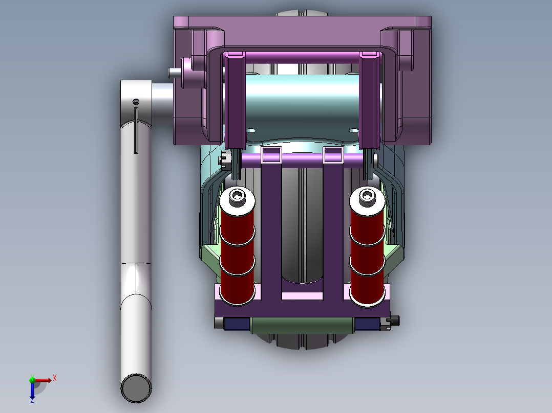 超飞FOURNIER RF-4固定翼飞机起落架俯视图