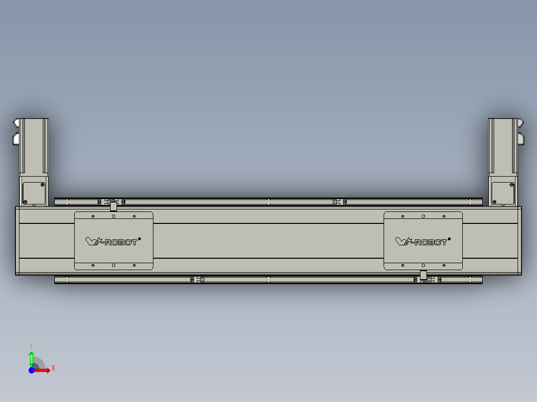 威洛博双电机滑台-VBC14S2-L100-S450-BLR-P40-C6前视图