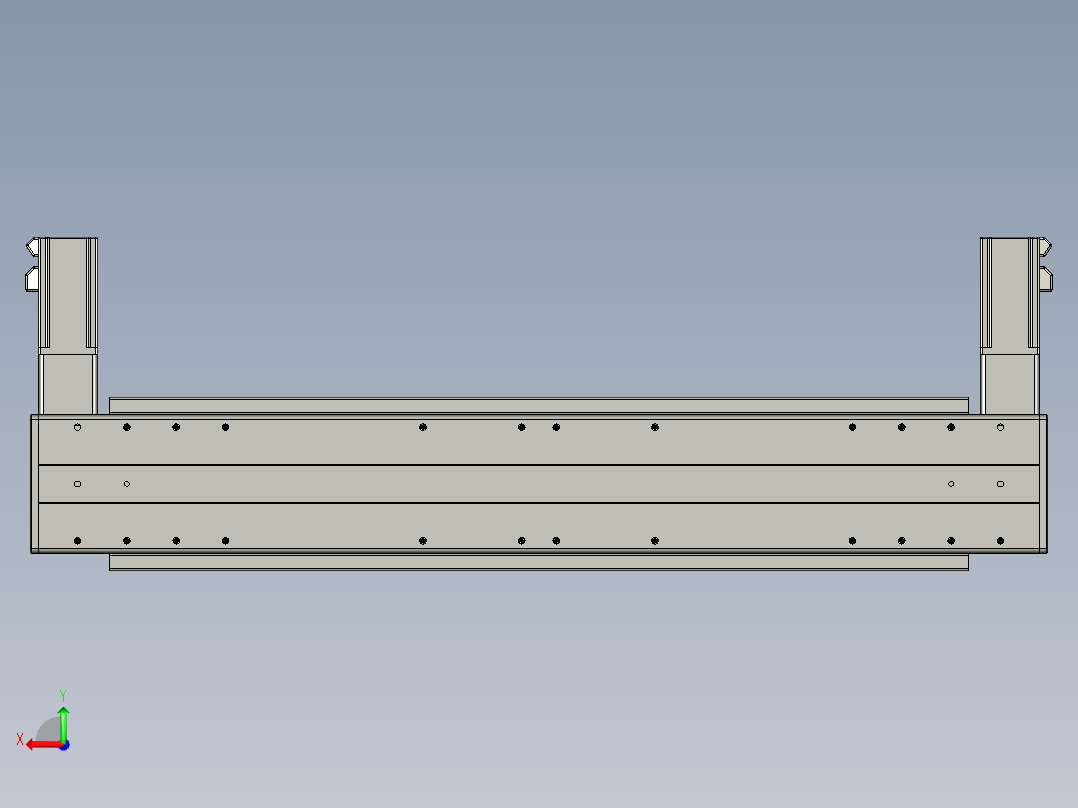 威洛博双电机滑台-VBC14S2-L100-S450-BLR-P40-C6后视图