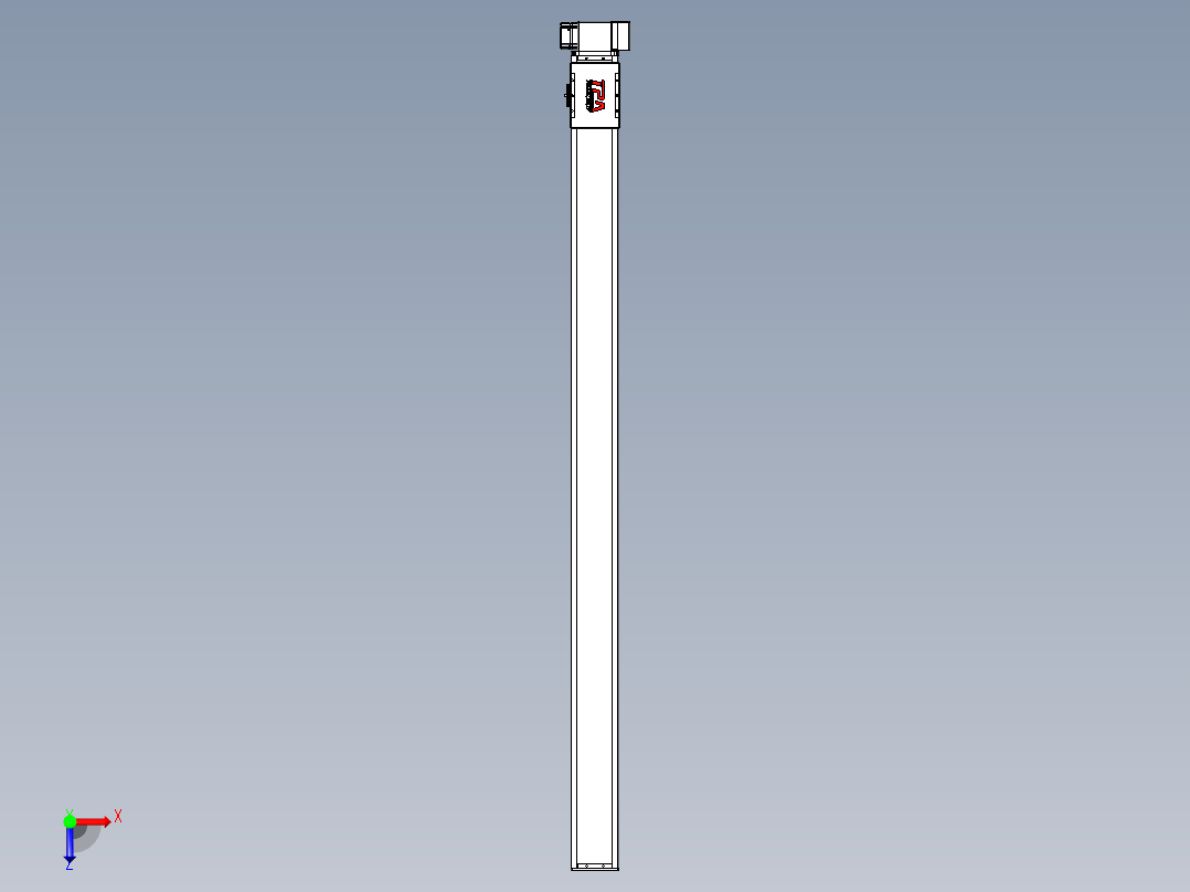 同步带全封闭直线模组TPA-HCB-110D-90-L1650-LP-Y-P40-N3俯视图