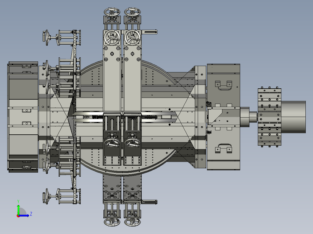 消磁能源机左视图