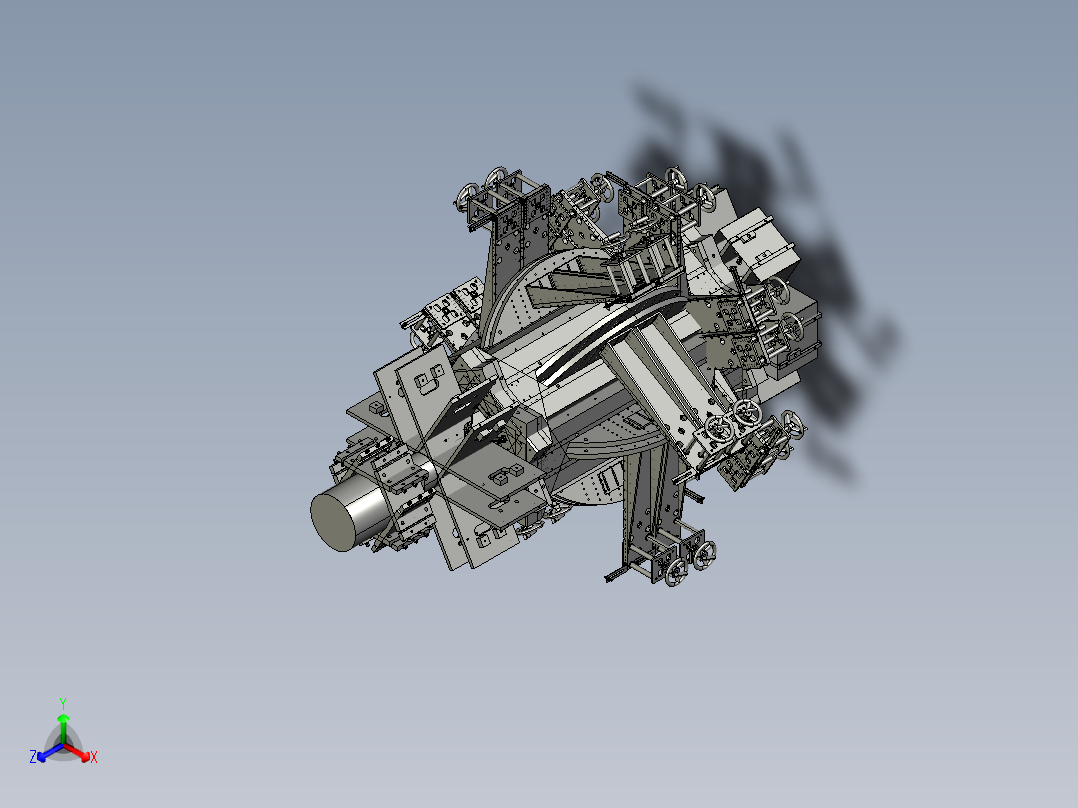 消磁能源机正等轴测图