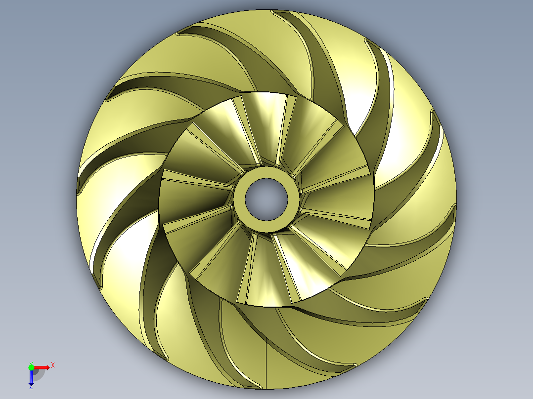 叶轮 (37)俯视图