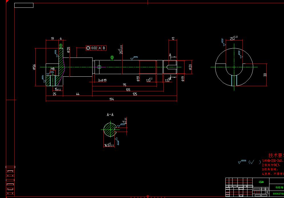 Q066-传动轴数控加工工艺及编程设计【手动编程】