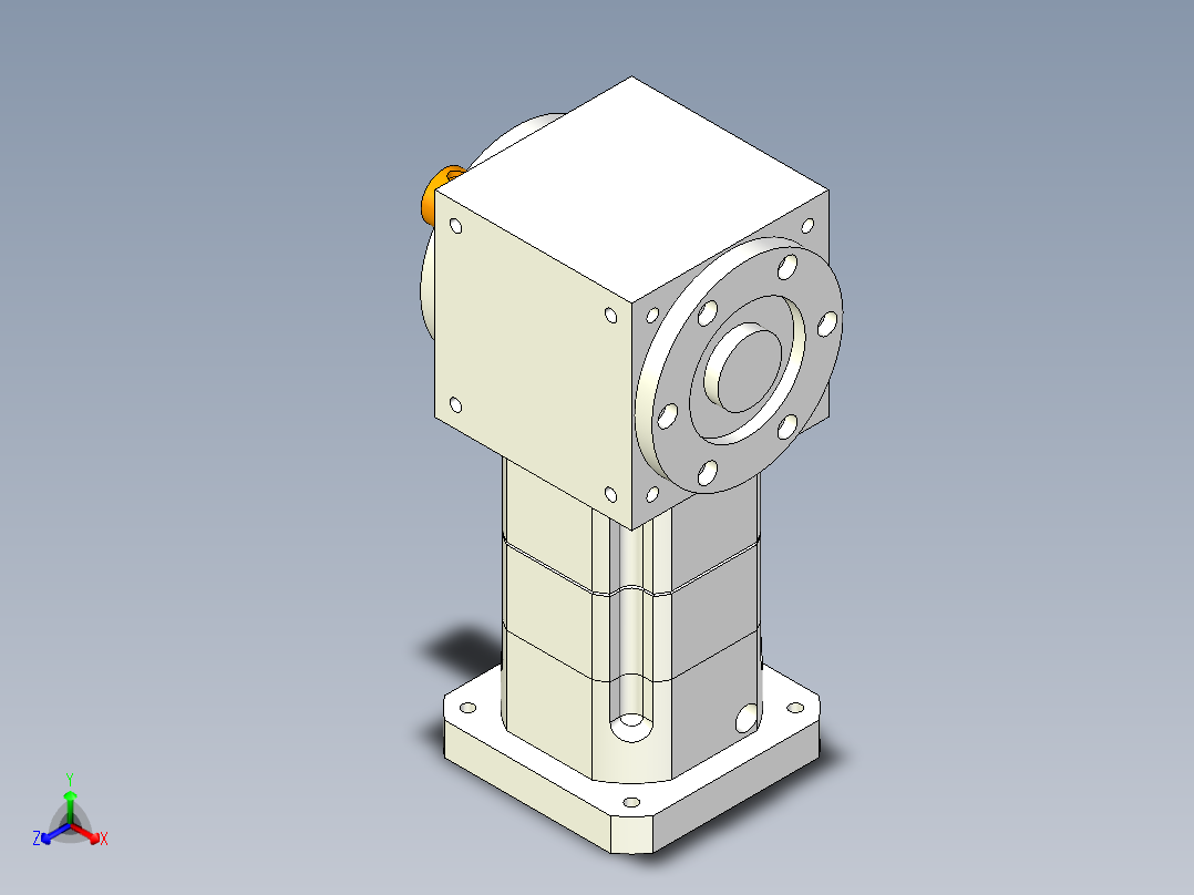 换向器PW170单轴 PGH142-L2 35-114.3-200-M12.stp正等轴测图
