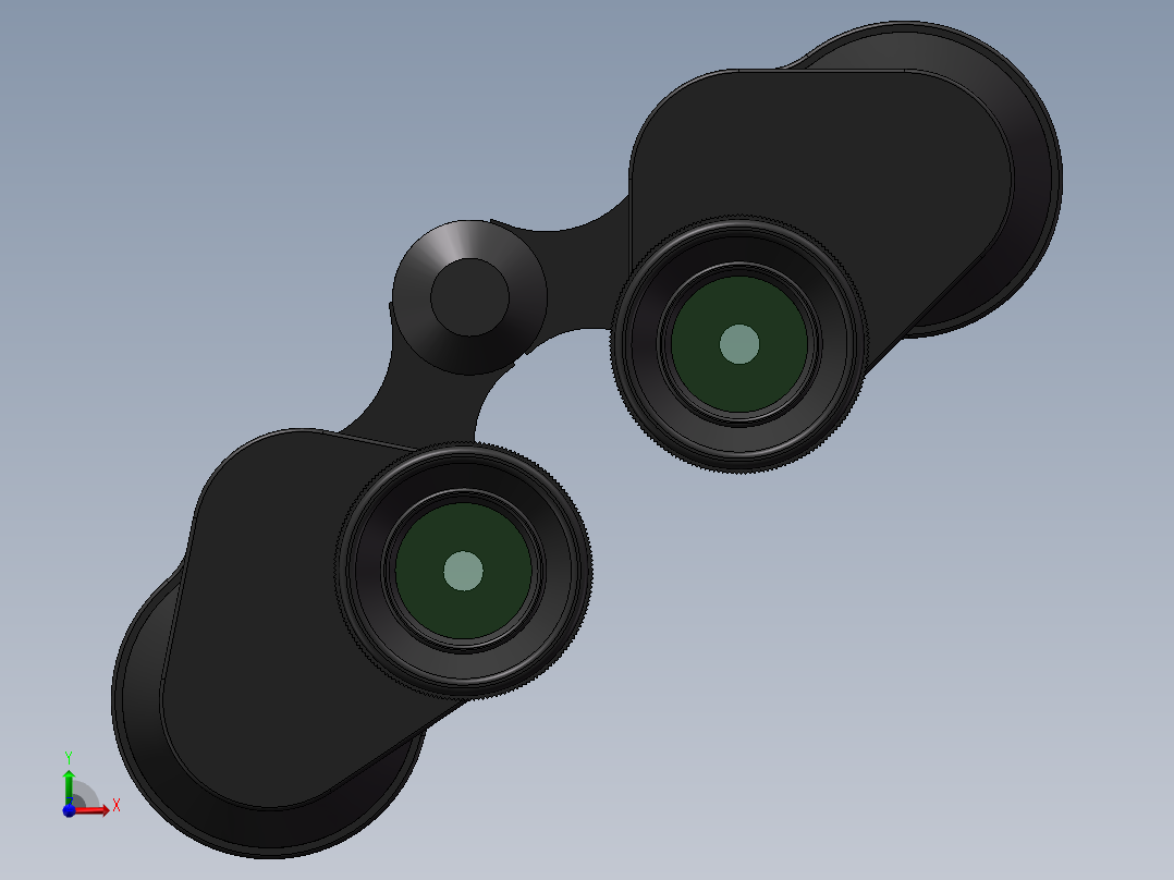 普通军用望远镜前视图