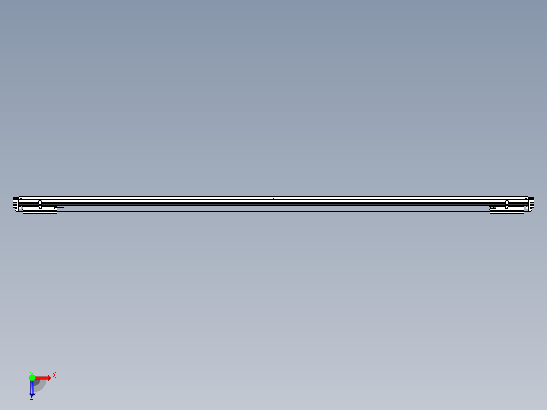 威洛博VL系列直线电机模组-2VL22H3-S2600俯视图