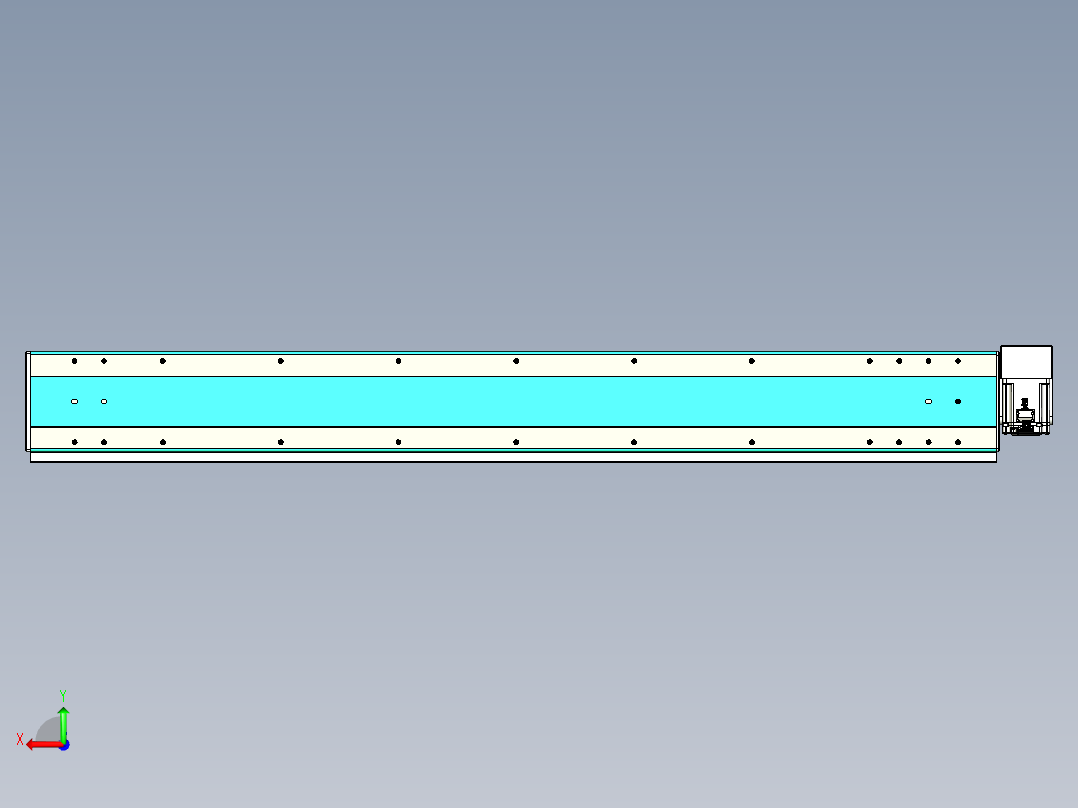 威洛博VBC同步带传动一无尘环境VBC17-L45-S1350-BRD-ZP75-C3后视图