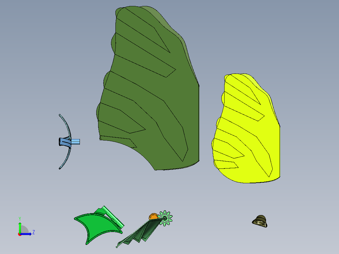 水上交通工具漂浮船左视图