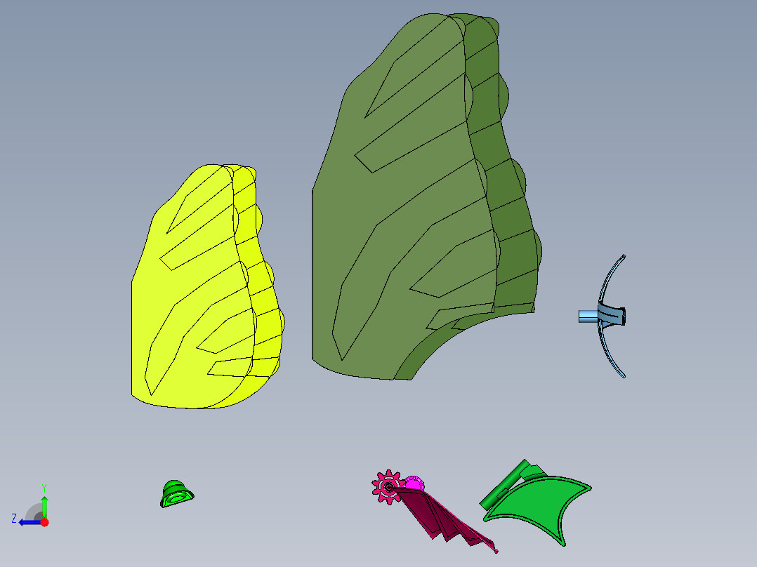 水上交通工具漂浮船右视图