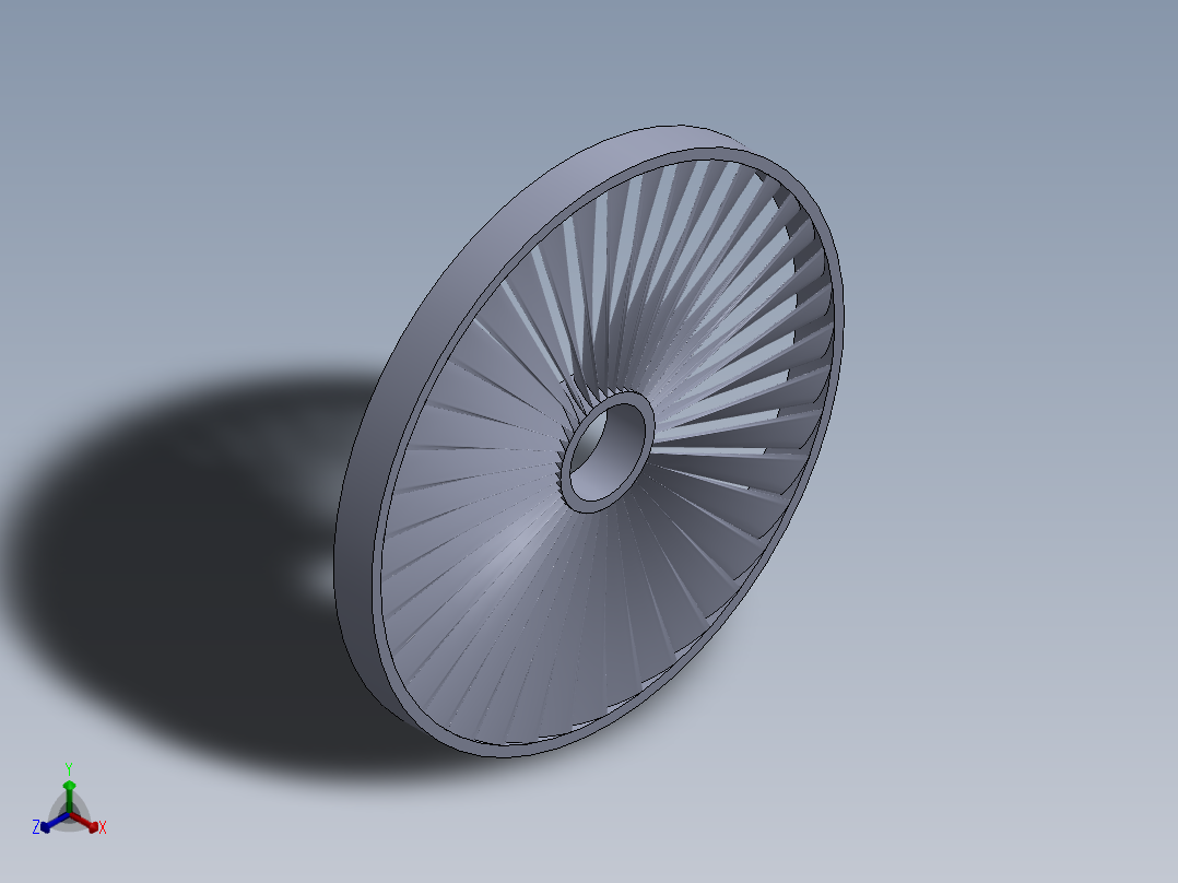 ateam 涡轮叶片组---模型格式为 sw正等轴测图