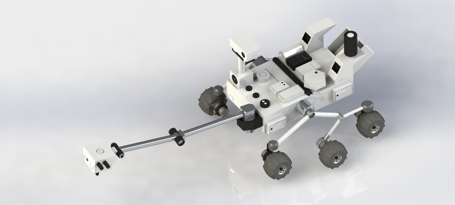 摇杆转向架机器人