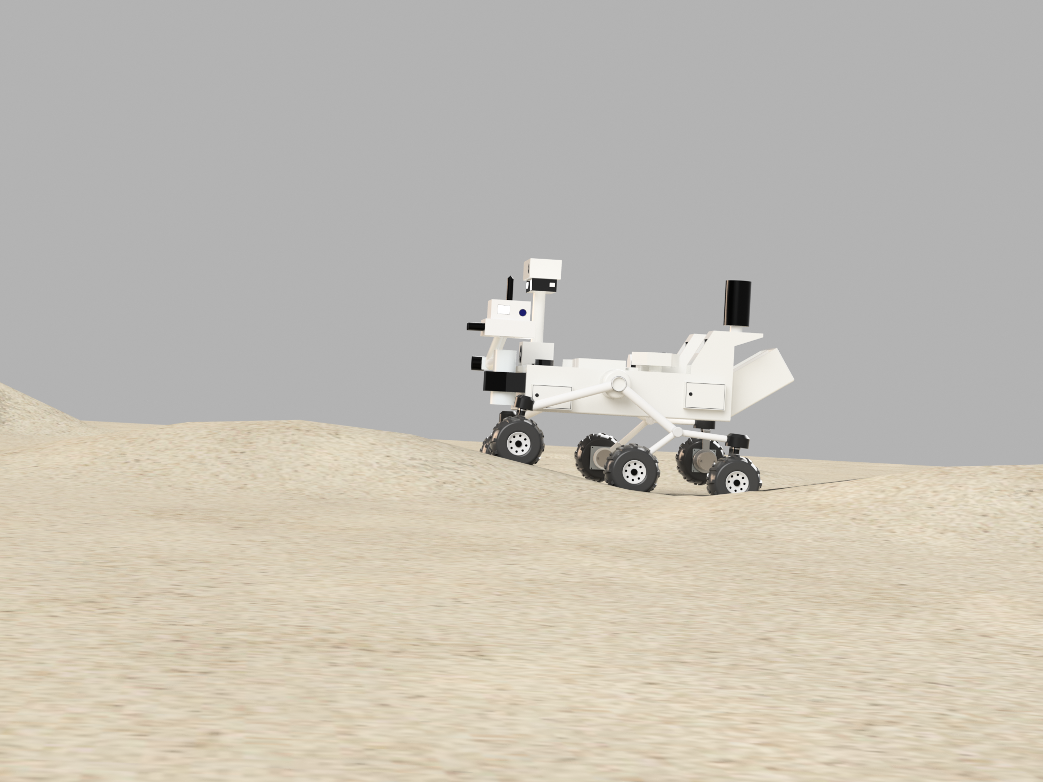 摇杆转向架机器人