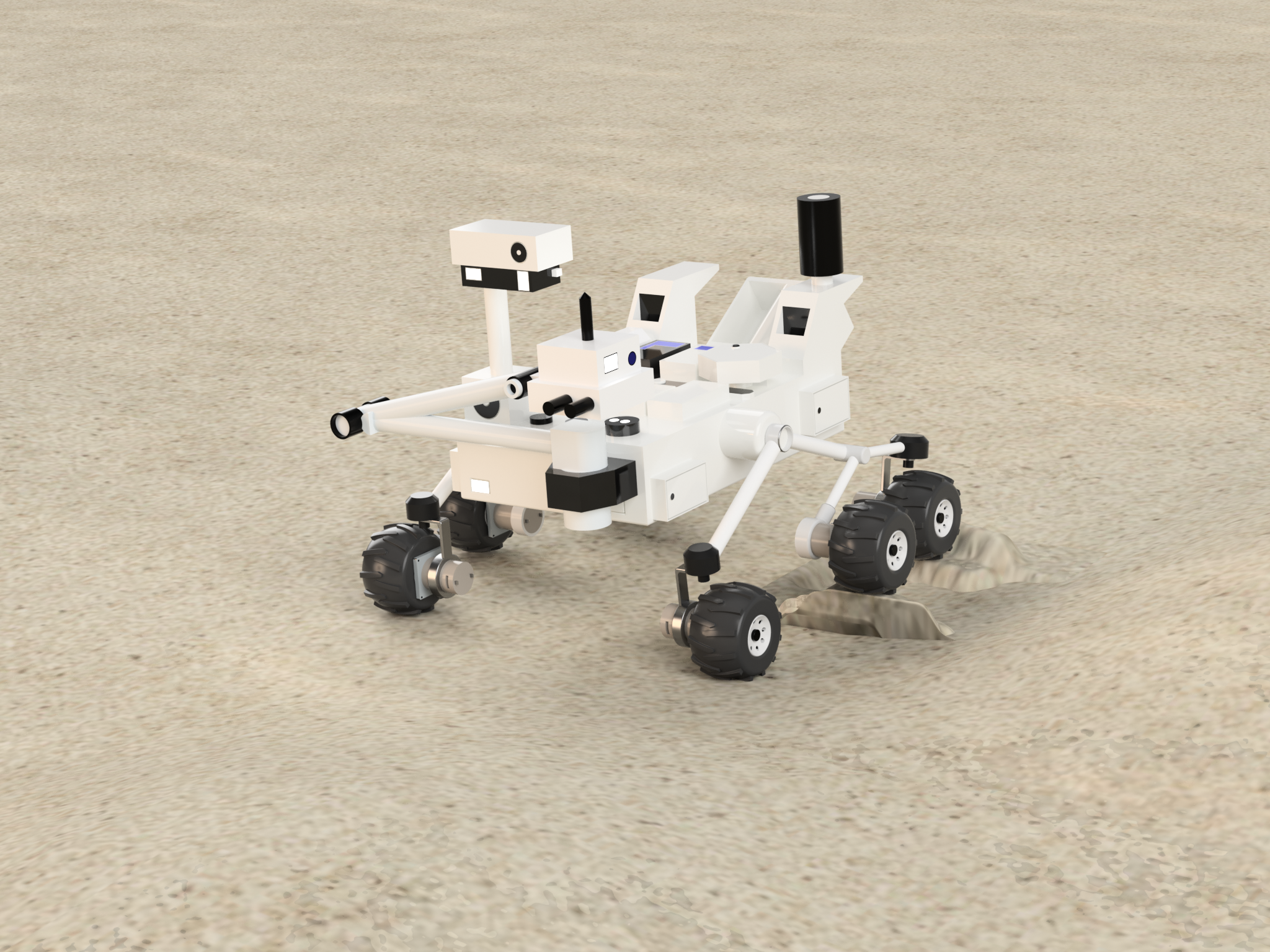 摇杆转向架机器人