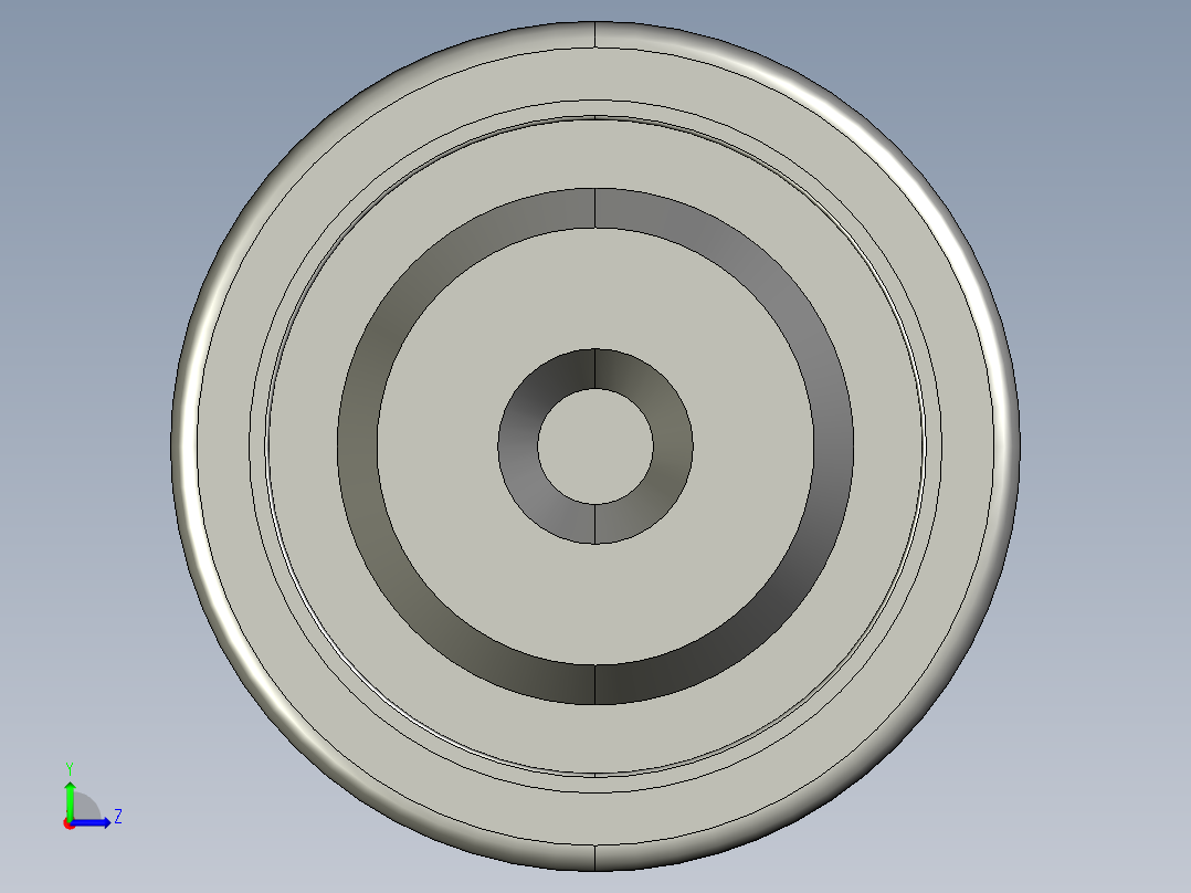 SKF带有一个坯料端的针辊轴承3D模型IGS格式左视图