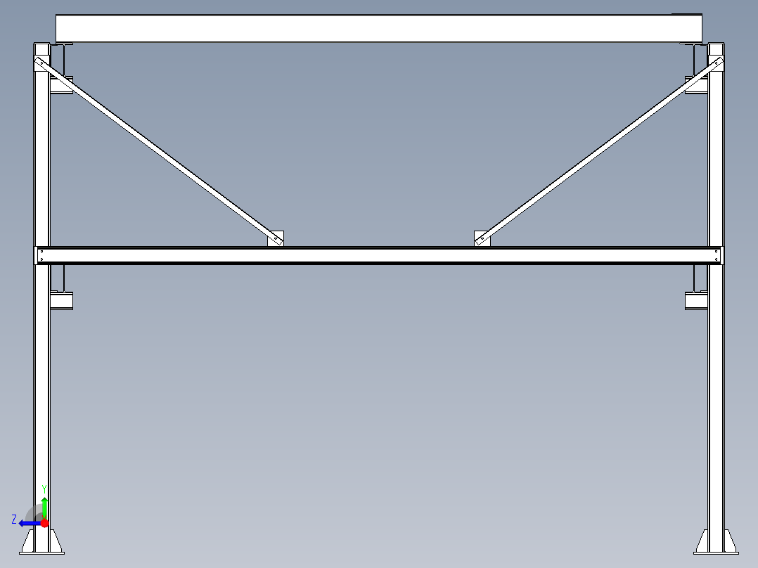 三层链条式升降横移立体车库右视图