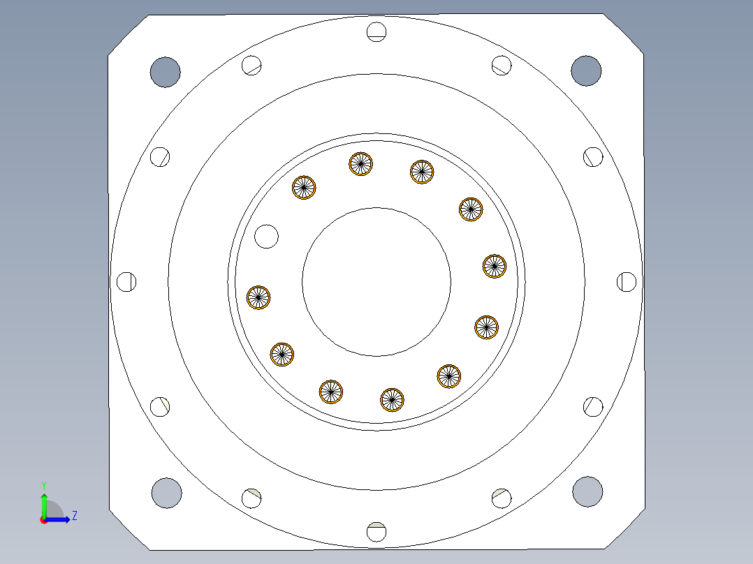 直齿PLH160-L3 35-114.3-200-M12.stp左视图