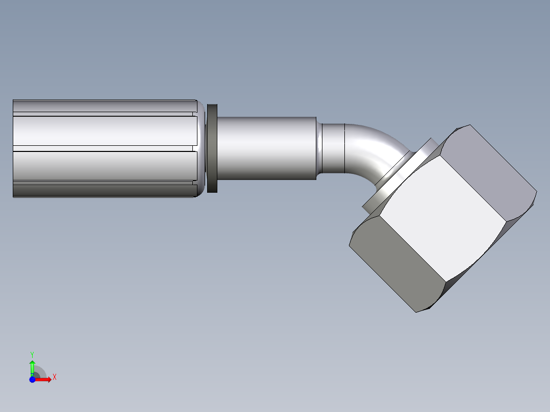 0C43系列-24°重型45°头前视图